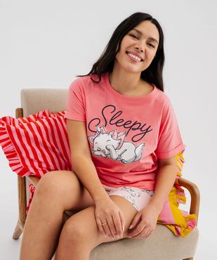 Pyjashort avec motifs Aristochats femme - Disney vue1 - ARISTOCHATS - GEMO
