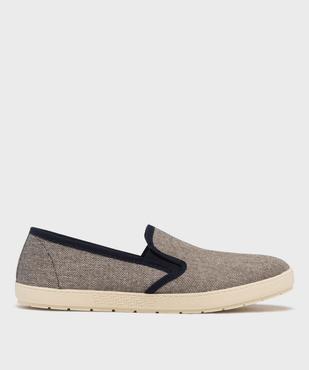 Chaussons pantoufles en toile homme vue1 - G'FLEX GEMO FOR GOOD - GEMO