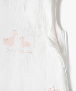 Gigoteuse bébé en gaze de coton imprimée vue2 - GEMO(BB COUCHE) - GEMO
