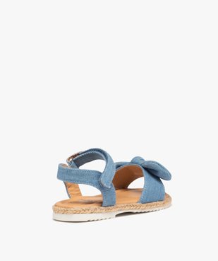 Sandales bébé fille en denim avec nœud décoratif vue4 - GEMO(BEBE DEBT) - GEMO