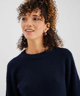 Pull manches courtes ample et douillet femme vue2 - GEMO(FEMME PAP) - GEMO