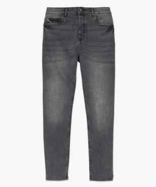Jean homme coupe Tapered légèrement délavé vue4 - GEMO (HOMME) - GEMO