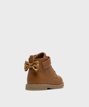 Boots zippées à lacets pailletées et nœud bébé fille vue4 - LOVELY WINGS - GEMO