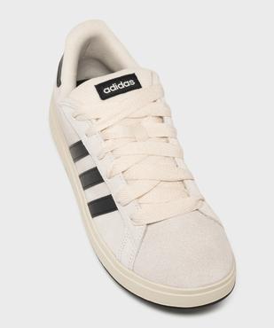 Baskets basses en cuir suédé Grand Court 00s K femme - Adidas vue5 - ADIDAS - GEMO