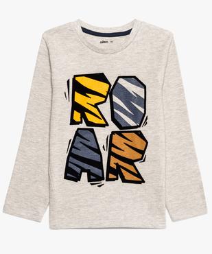 Pull garçon avec imprimé velours vue1 - GEMO (ENFANT) - GEMO