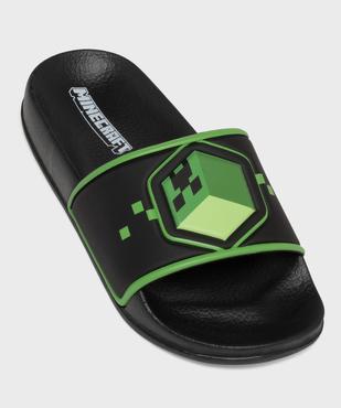 Mules de piscine à bandeau imprimé garçon  - MInecraft vue5 - MINECRAFT - GEMO