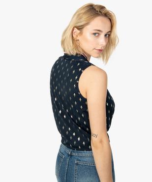 Débardeur femme à motifs et col V sportswear vue3 - GEMO(FEMME PAP) - GEMO