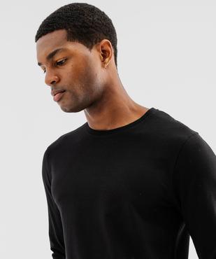 Tee-shirt à manches longues et col rond homme vue9 - GEMO 4G HOMME - GEMO