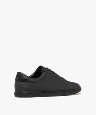 Baskets homme unies en suédine avec surpiqûres et à semelle fine vue5 - GEMO (CASUAL) - GEMO