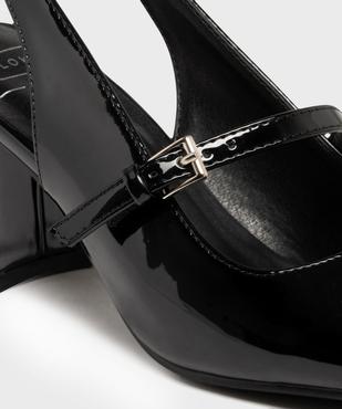 Babies à talon vernis et ouverts sur l'arrière femme vue6 - FOLLOW ME - GEMO