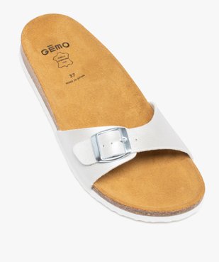 Mules femme unies avec  large bride à boucle ajustable vue5 - VALENTINA BALDANO GEMO FORGOOD - GEMO