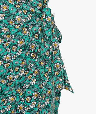 Robe femme grande taille façon portefeuille  vue2 - GEMO (G TAILLE) - GEMO