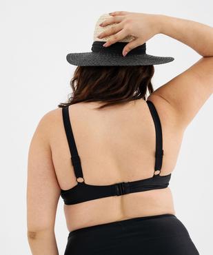 Haut de maillot de bain emboitant à motifs brodés femme grande taille vue3 - GEMO (PLAGE) - GEMO