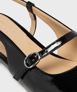 Ballerines vernies slingback à bout carré et brides femme - Follow Me vue6 - FOLLOW ME - GEMO