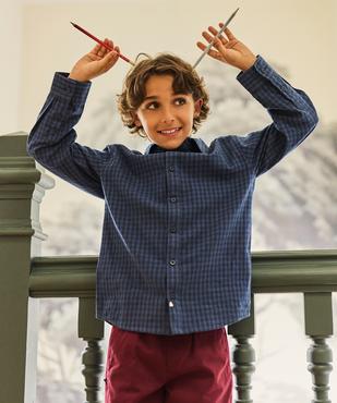 Chemise manches longues à carreaux garçon - LuluCastagnette vue5 - LULUCASTAGNETTE - GEMO