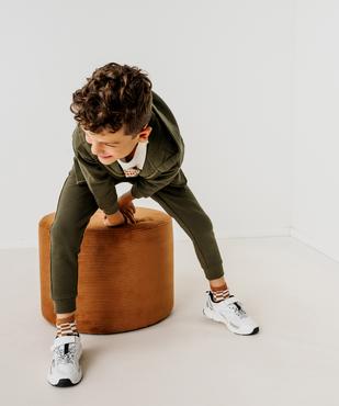Pantalon de jogging molletonné avec ceinture ajustable garçon vue1 - GEMO 4G GARCON - GEMO