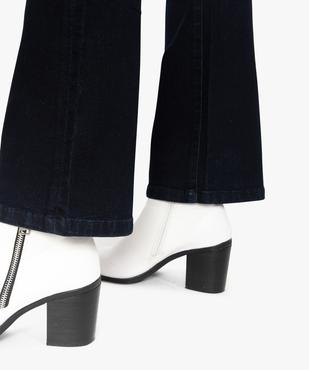 Jean femme bootcut en coton stretch vue2 - GEMO (JEAN) - GEMO