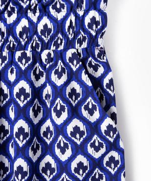 Pantalon fluide imprimé en viscose fille vue2 - GEMO 4G FILLE - GEMO