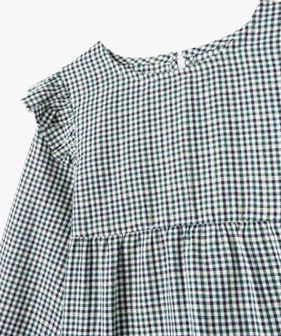 Chemise à manches longues à carreaux fille vue3 - GEMO (ENFANT) - GEMO