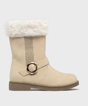 Bottines avec fourrure imitation et paillettes fille - Lovely Wings vue1 - LOVELY WINGS - GEMO