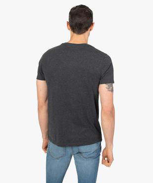 Tee-shirt homme à manches courtes uni vue3 - GEMO 4G HOMME - GEMO
