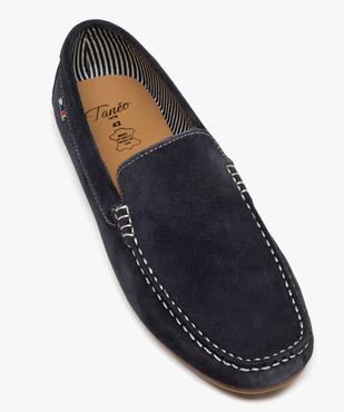 Mocassin dessus cuir velours semelle souple homme - Tanéo vue5 - TANEO - GEMO