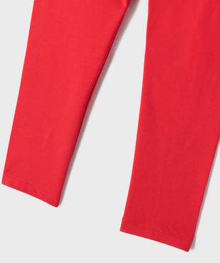 Legging court en coton stretch fille vue2 - GEMO 4G FILLE - GEMO