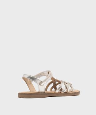Sandales en cuir avec bride à scratch fille - Lovely Wings vue4 - LOVELY WINGS GEMO FOR GOOD - GEMO