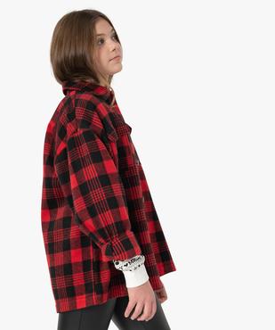 Veste fille façon chemise à carreaux vue1 - GEMO (JUNIOR) - GEMO