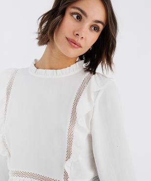 Blouse fluide à volants femme vue2 - GEMO(FEMME PAP) - GEMO
