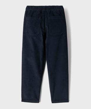 Pantalon straight en velours garçon vue3 - GEMO (ENFANT) - GEMO