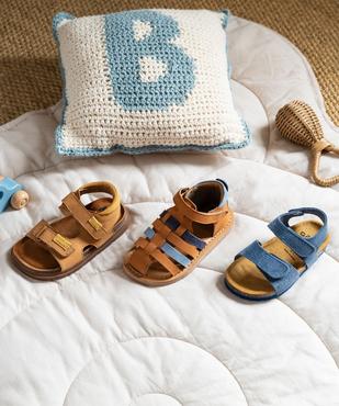 Sandales en cuir multibrides à scratch bébé garçon - Na! vue6 - NA! GEMO FOR GOOD - GEMO