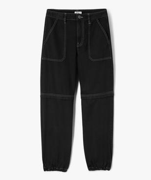 Pantalon parachute avec surpiqûres garçon vue2 - GEMO (JUNIOR) - GEMO