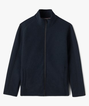 Sweat zippé à col montant intérieur polaire homme vue1 - KENSINGTON - GEMO