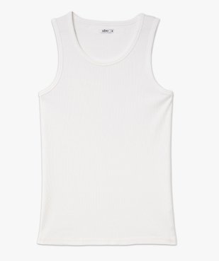 Débardeur uni en maille côtelée homme vue4 - GEMO 4G HOMME - GEMO