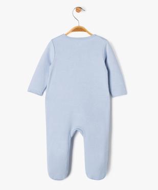 Pyjama en coton ouverture devant motif baleine bébé vue4 - GEMO 4G BEBE - GEMO