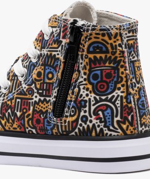 Baskets montantes en toile imprimée fille - Buggyshoes vue6 - BUGGY GEMO FOR GOOD - GEMO