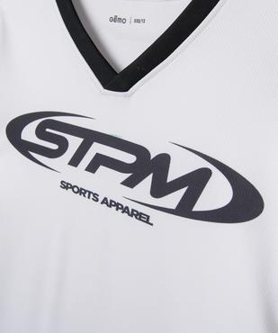 Tee-shirt de sport à manches courtes bicolore garçon vue3 - GEMO (JUNIOR) - GEMO