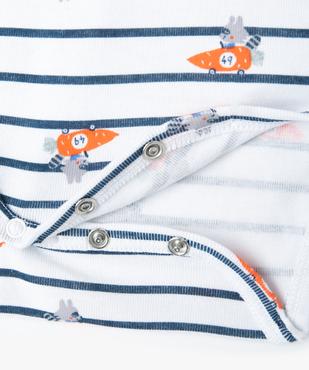 Bodies bébé à manches longues encolure américaine (lot de 5) - No gaspi vue3 - NOGASPI - GEMO