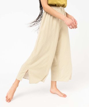 Pantalon de pyjama fluide imprimé femme vue1 - GEMO 4G FEMME - GEMO