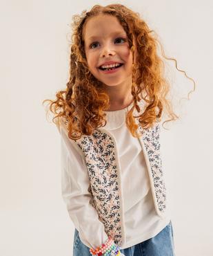 Gilet sans manches à motifs fleuris fille vue4 - GEMO (ENFANT) - GEMO