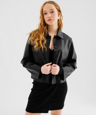 Jupe courte drapée femme vue4 - GEMO(FEMME PAP) - GEMO