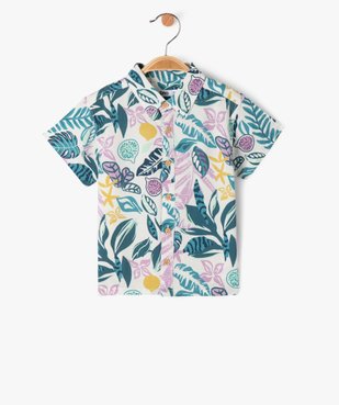 Chemise à manches courtes fluide et imprimée bébé garçon vue1 - GEMO 4G BEBE - GEMO