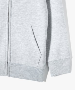 Sweat zippé et molletonné à capuche garçon vue3 - GEMO (ENFANT) - GEMO