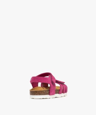 Sandales en cuir suédé à scratch bébé fille - NA! vue4 - NA! GEMO FOR GOOD - GEMO