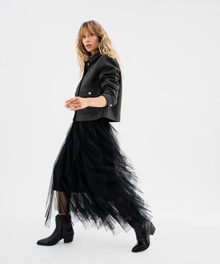 Jupe longue en tulle avec ceinture élastique femme  vue13 - GEMO(FEMME PAP) - GEMO