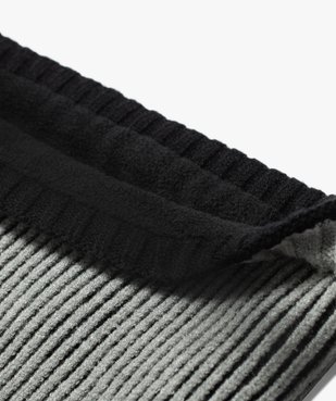 Snood en grosse maille côtelée doublure polaire garçon vue2 - GEMO (JUNIOR) - GEMO
