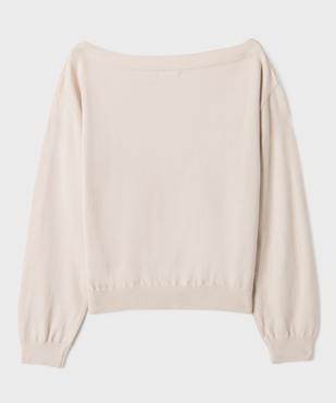 Pull fin encolure bateau fille vue3 - GEMO (JUNIOR) - GEMO