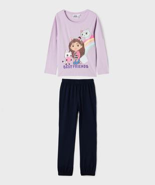 Pyjama bicolore avec motifs chats fille - Gabby’s Dollhouse vue1 - GABBY - GEMO