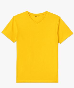 Tee-shirt à manches courtes et col V homme vue4 - GEMO 4G HOMME - GEMO